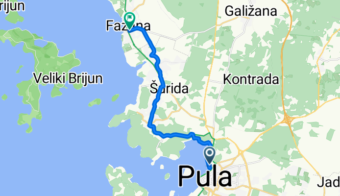 Riva to Ulica 43. istarske divizije