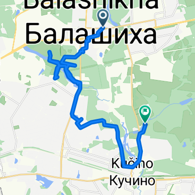 От проспект Ленина 39, Балашиха до улица Ореховая 49, Соколовка