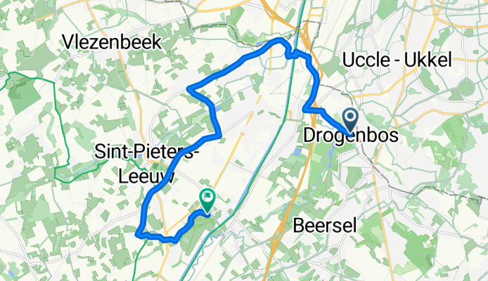 Grand'Route, Drogenbos à Hellestraat, Beersel
