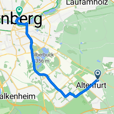 Preysingstraße, Nürnberg nach Laufer Tor, Nürnberg