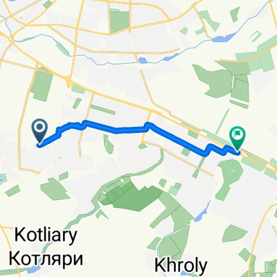 вулиця Сокальських to проспект Героїв Харкова