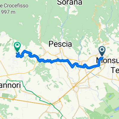 Viale Giuseppe Verdi, Montecatini-Terme to Via di Piaggiori basso, Capannori