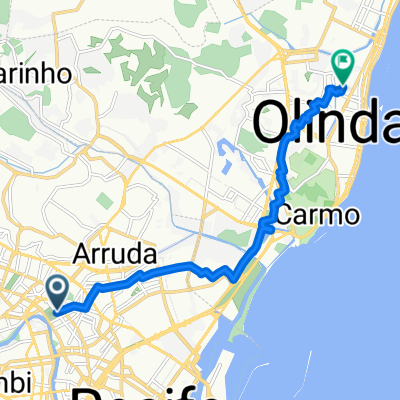 Pista de Caminhada, Recife a Rua Manoel dos Santos Moreira, Olinda