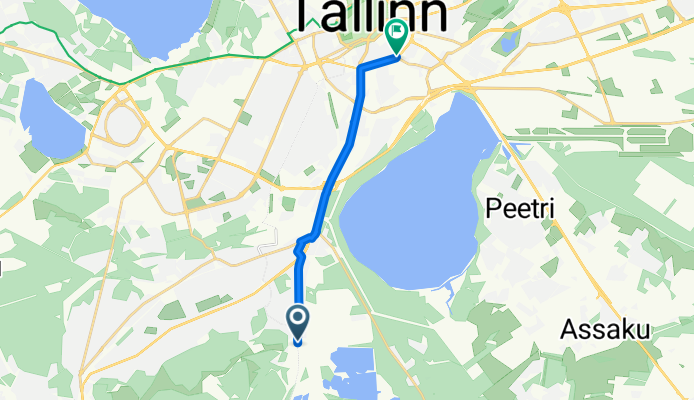 Männiku tee, Tallinn to Liivalaia, Tallinn