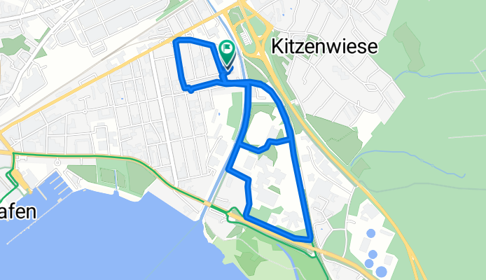 От Gallusstraße 8/1, Friedrichshafen до Gallusstraße 8/1, Friedrichshafen