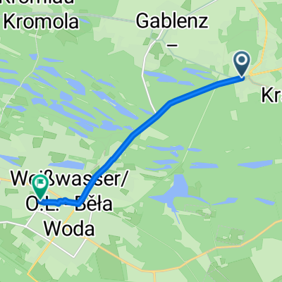 Geschwister-Scholl-Straße, Krauschwitz nach Hermannstraße, Weißwasser/Oberlausitz