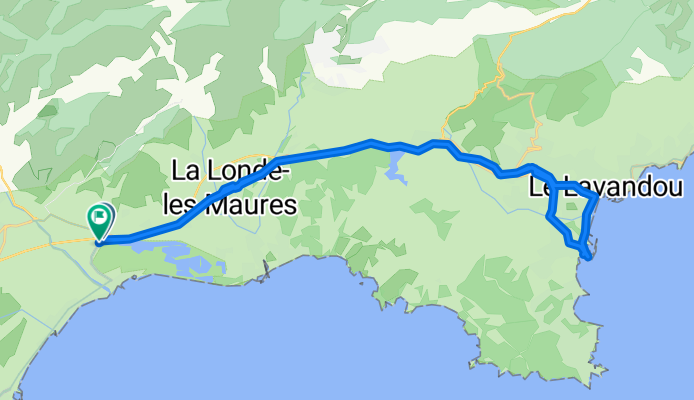 Route des Vieux Salins, Hyères à Route des Vieux Salins, Hyères