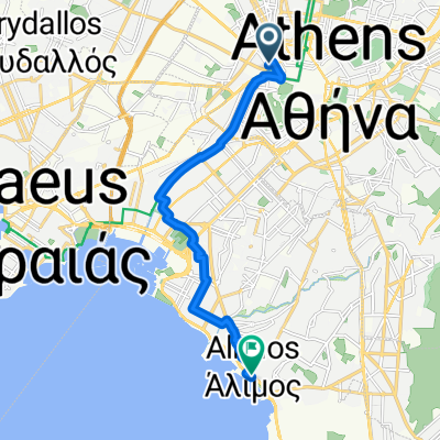 Παναγή Τσαλδάρη, Athens to Poseidonos Avenue, Kalamaki