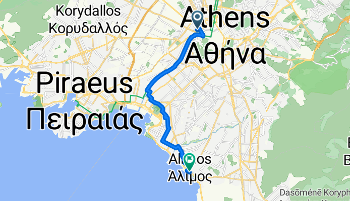Παναγή Τσαλδάρη, Athens to Poseidonos Avenue, Kalamaki