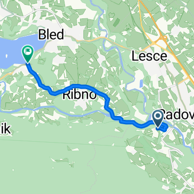 Lancovo, Radovljica nach Cesta Svobode, Bled