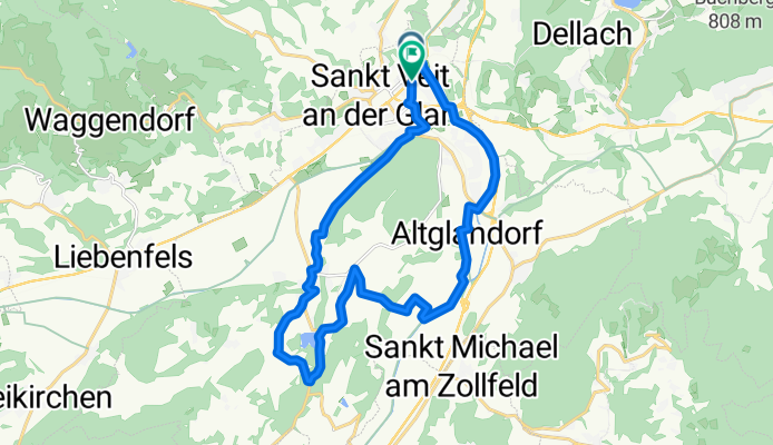 Friesacher Straße, Sankt Veit an der Glan nach Friesacher Straße, Sankt Veit an der Glan