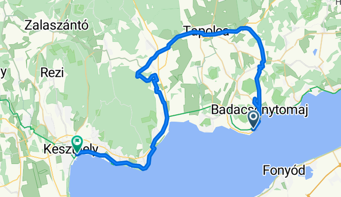 Badacsonytomaj - Borbás Vince sétány, Keszthely