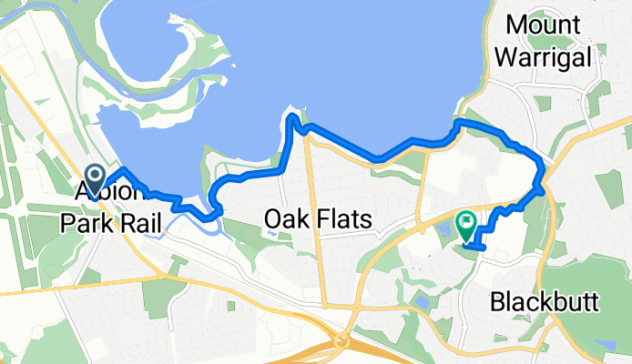 Albion Park Station to Shellharbour Library