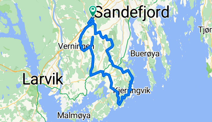 Route in Sandefjord