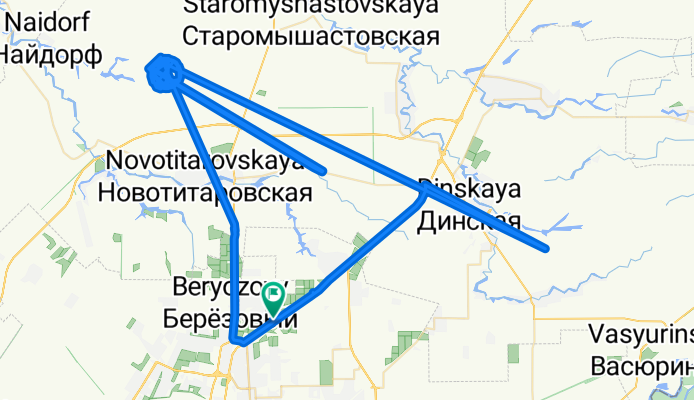 Сиреневая улица, Городской Округ Краснодар до Сиреневая улица, Городской Округ Краснодар