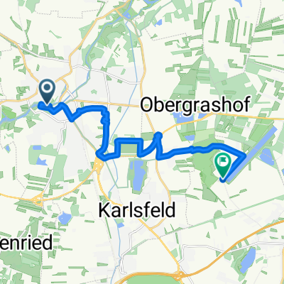Am Alten Wehr nach Kuppelfeldstraße