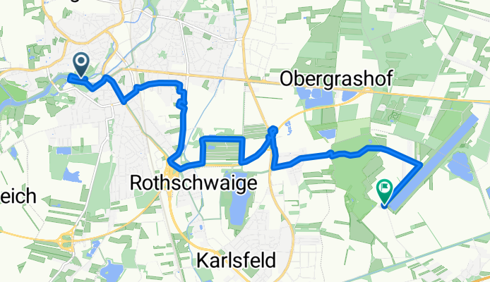 Am Alten Wehr nach Kuppelfeldstraße