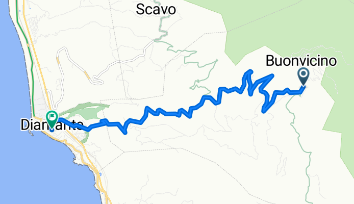 Via Conche, Buonvicino a Via Filippo Turati, Diamante