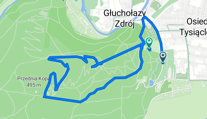 Parkowa, Głuchołazy do Kamieniec, Głuchołazy