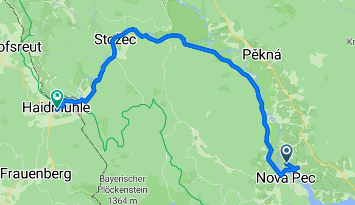 Černá v Pošumaví nach Ludwigsreuter Straße