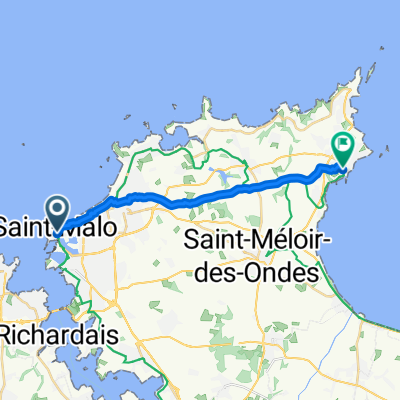 Rue de la Fosse, Saint-Malo to Rue du Port, Cancale