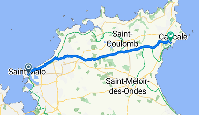 Rue de la Fosse, Saint-Malo to Rue du Port, Cancale