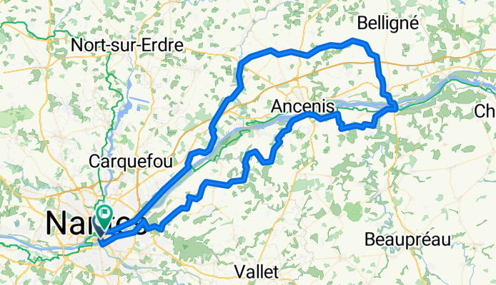 Nantes nord-est (128,4km)