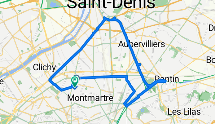 Agréable sortie en VTT. Graffs et fresques. Paris/Aubervilliers/ St Denis.
