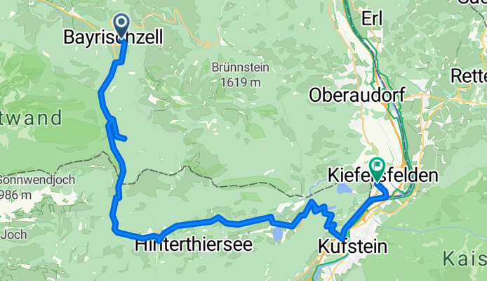 Bayrischzell nach Mesnerweg, Kiefersfelden