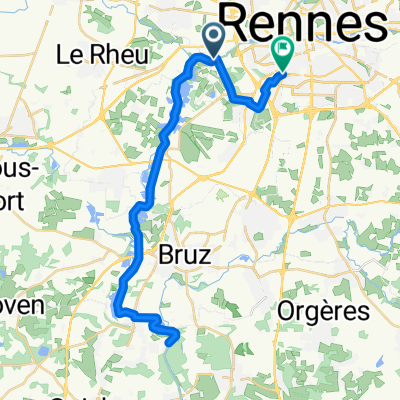 Chemin Pierre Flatrès, Rennes à Rue de Nantes, Saint-Jacques-de-la-Lande