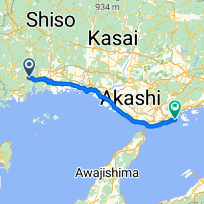 国道2号, 相生市へ小松通4丁目, 神戸市