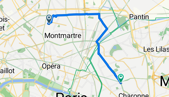 Au Père Lachaise. Aller puis retour.