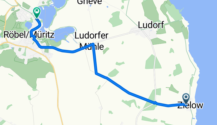 Route in Südmüritz