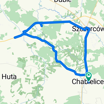 Chabielice, Szczerców do Chabielice, Szczerców