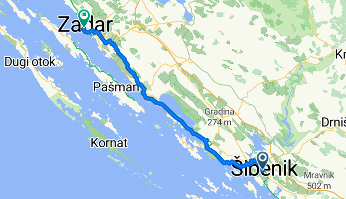 Sibenik - Zadar