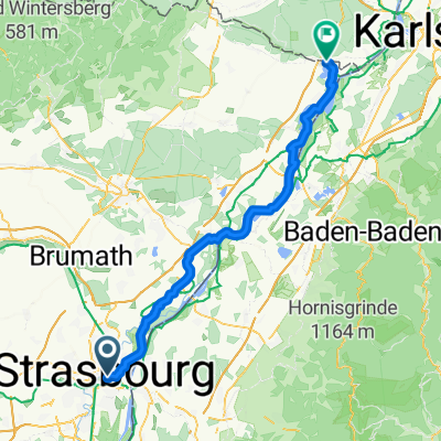 Ruelle des Ramoneurs, Strasbourg to Chemin des Mouettes, Lauterbourg