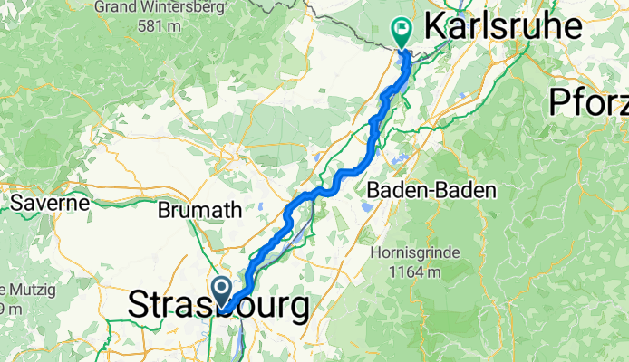 Ruelle des Ramoneurs, Strasbourg to Chemin des Mouettes, Lauterbourg