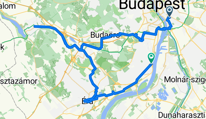 Páva utca 30a to Budafok