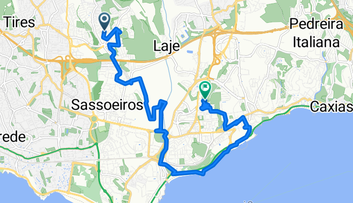 De Rua Guilhermina Suggia 65A a Rua Coro de Santo Amaro de Oeiras