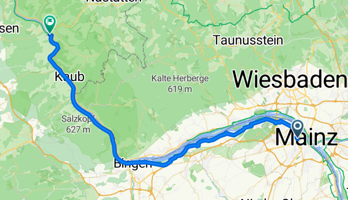 Bahnhofplatz, Mainz to Heerstraße, Sankt Goar
