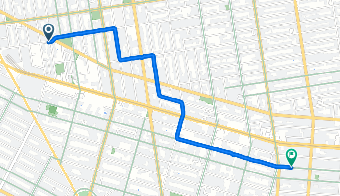 S Portland Ave, New York to Nostrand Ave, New York