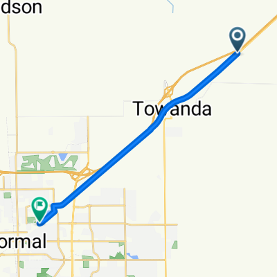 Historic Route 66, Towanda to Pine St, Normal