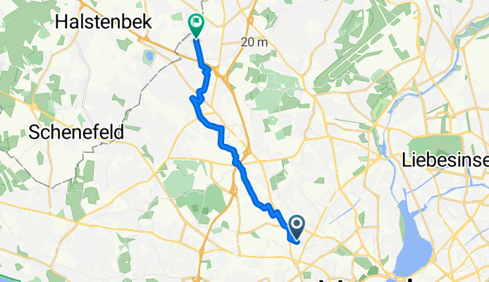 Mennonitenstraße, Hamburg nach Herzog-Alf-Weg, Hamburg