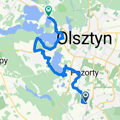 Ks J Popiełuszki, Olsztyn do Wędkarska, Olsztyn