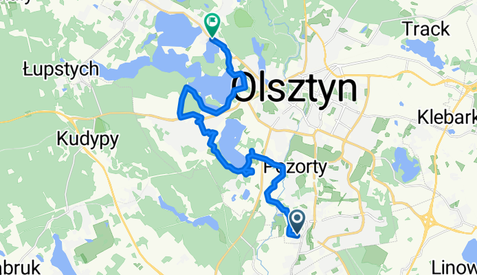 Ks J Popiełuszki, Olsztyn do Wędkarska, Olsztyn