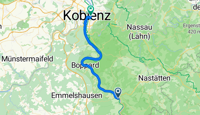 Heerstraße, Sankt Goar to Rheinsteigufer, Koblenz