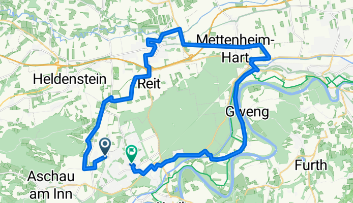 Hermann-Löns-Straße, Aschau a.Inn nach Stadtplatz, Waldkraiburg