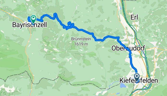 Kiefersfelden nach Bayrischzell