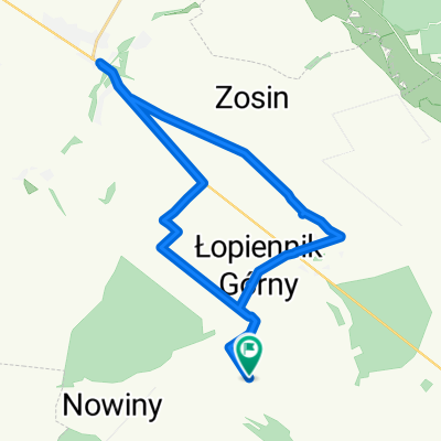 Olszanka, Łopiennik Górny do Olszanka, Łopiennik Górny