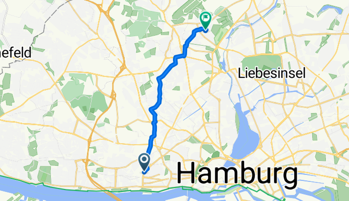 Paul-Nevermann-Platz, Hamburg nach Wigandweg, Hamburg